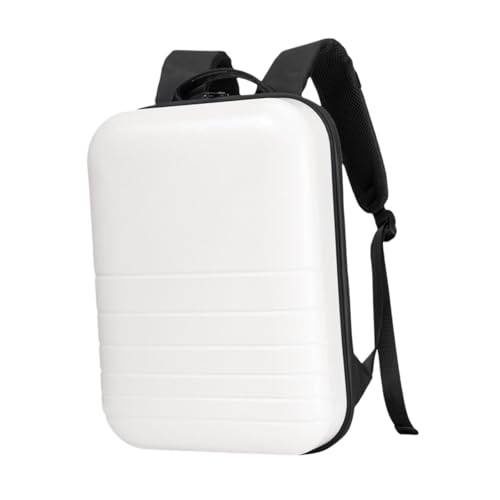 AsrMyjcx 14 l Laptop Rucksack Hardshell Multi -Taschen Geschenke Reise -Rucksack wasserdicht für Reisen Frauen, Weiß von AsrMyjcx