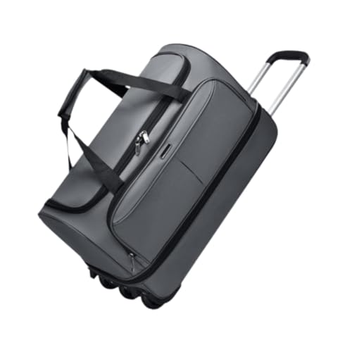 Wheeled Seeds Bag Trolley -Tasche große Kapazität Multifunktion Gepäckbeutel Rolling Reisetasche für Männer Picknick Business Trip Frauen, Grau, M von AsrMyjcx