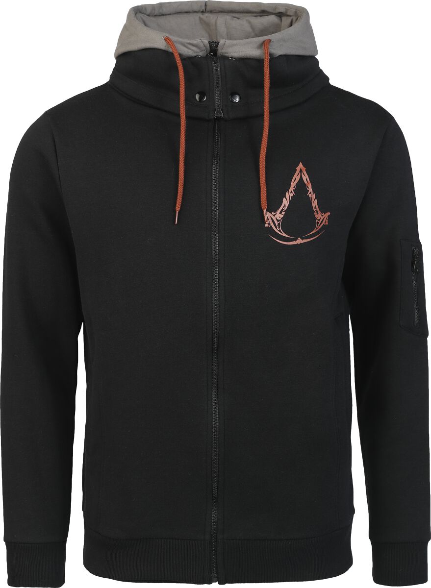 Assassin's Creed - Gaming Kapuzenjacke - Mirage - Ornaments - S bis XXL - für Männer - Größe M - schwarz/grau von Assassin's Creed