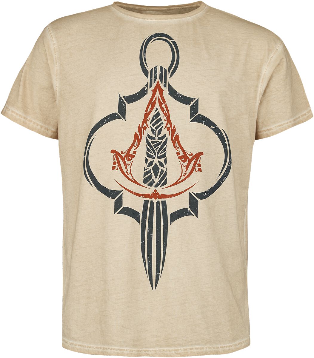 Assassin's Creed - Gaming T-Shirt - Mirage - Crest - S bis XXL - für Männer - Größe S - beige  - EMP exklusives Merchandise! von Assassin's Creed