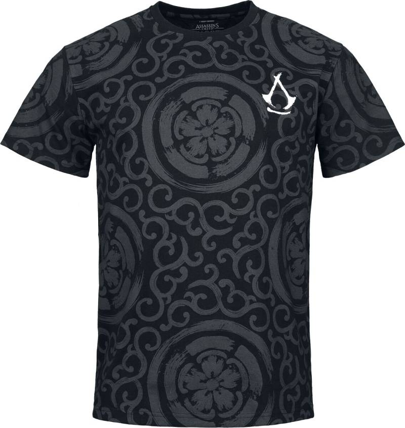 Assassin's Creed - Gaming T-Shirt - Shadows Kanji Clan - S bis XXL - für Männer - Größe L - schwarz von Assassin's Creed
