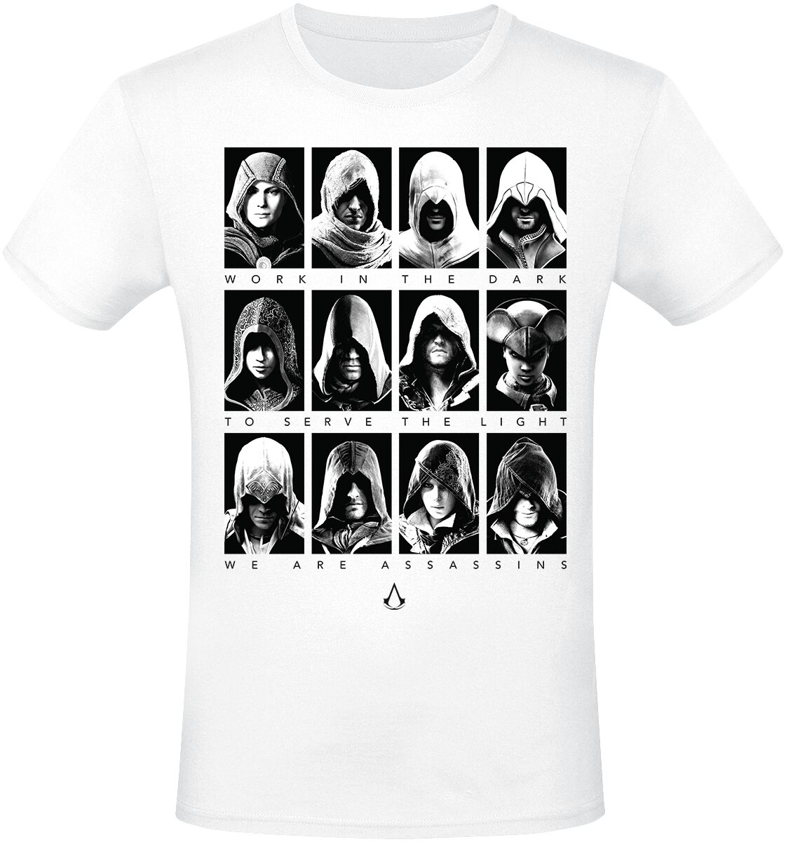 Assassin's Creed Portraits T-Shirt weiß in S von Assassin's Creed