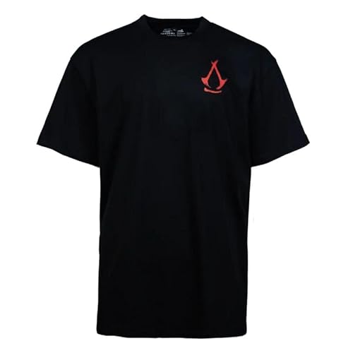 Assassin's Creed Shadows Crest - Oversize Männer T-Shirt schwarz XXL 100% Baumwolle Fan-Merch, Gaming von Assassin's Creed