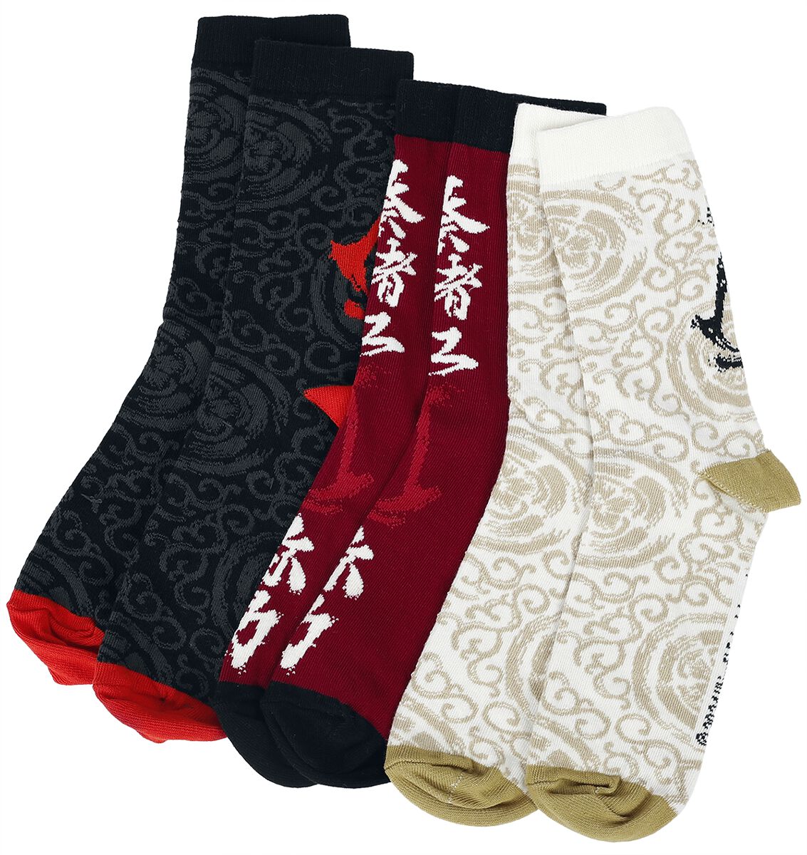 Assassin's Creed Shadows Crew Socken Socken multicolor in EU 39-42 von Assassin's Creed
