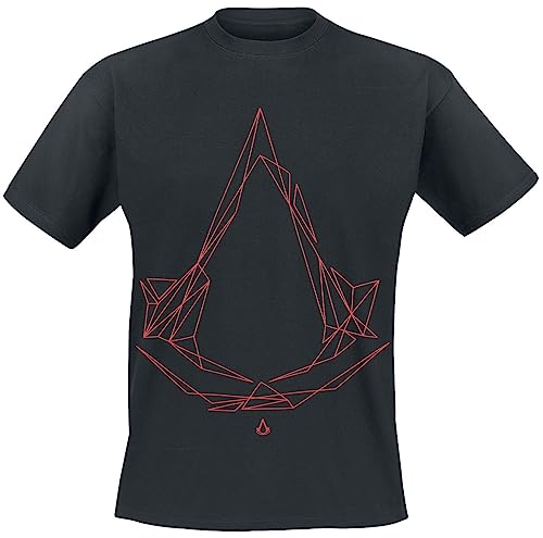 Assassin's Creed Tech Logo Männer T-Shirt schwarz XXL 100% Baumwolle Gaming von Assassin's Creed