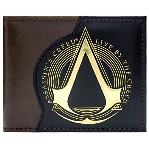 Assassins Creed Live By The Creed Geldbörse/Geldbeutel Bi-fold Id Karte, Braun von Assassin's Creed