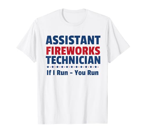 Lustiger 4. Juli Assistent Feuerwerk Techniker Jungen Mädchen T-Shirt von Assistant Fireworks Director
