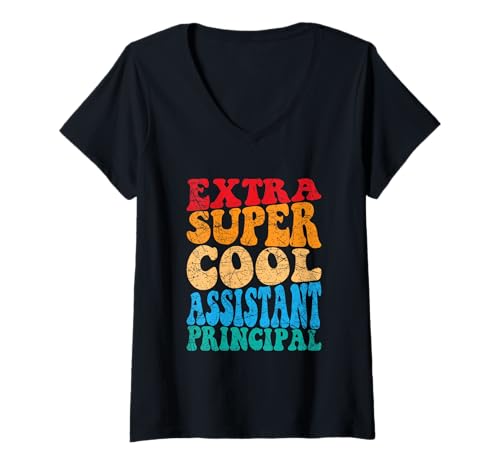 Damen Assistant Principal – Schulangestellter Hauptbüro T-Shirt mit V-Ausschnitt Damen Assistant Principal – Schulangestellter Hauptbüro T-Shirt mit V-Ausschnitt von Assistant Principal – Assistant Support Gift