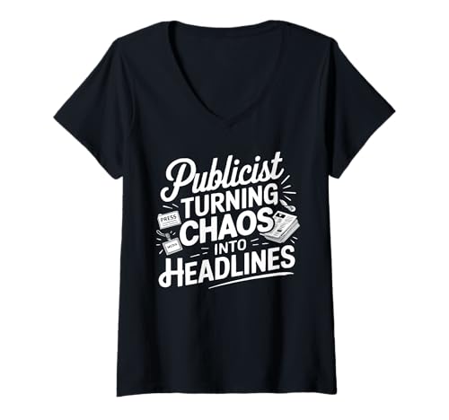 Damen Associate Publicist Public Image Job Beruf T-Shirt mit V-Ausschnitt Damen Associate Publicist Public Image Job Beruf T-Shirt mit V-Ausschnitt von Associate Publicist Job Profession