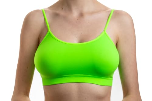 Assoluta Damen Comfort Spaghetti Bustier, Neon Grün, M von Assoluta