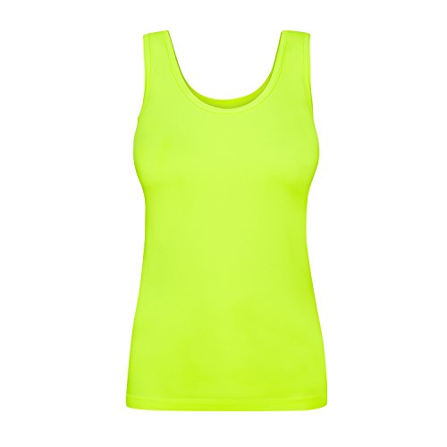 Assoluta Damen Tank Top, Größe L, neon gelb von Assoluta