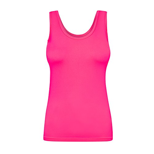 Assoluta Damen Tank Top, Größe S, neon pink von Assoluta