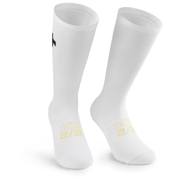 ASSOS - Spring Fall Socks P1 - Radsocken Gr 43-46 grau/weiß von Assos