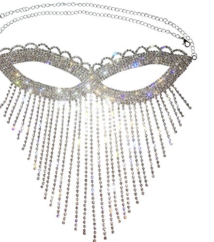 Astage Women Carnival Coin Veil Cosplay Face Chain Party Belly Dance Jewelry Style2 von Astage