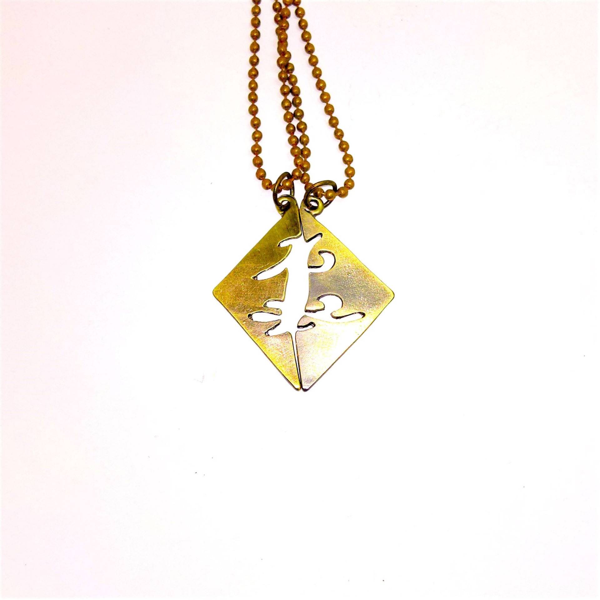 Von Shadowhuntern Inspirierter Doppelter Parabatai-Anhänger Von Shadowhuntern Inspirierter Doppelter Parabatai-Anhänger von AsterDust