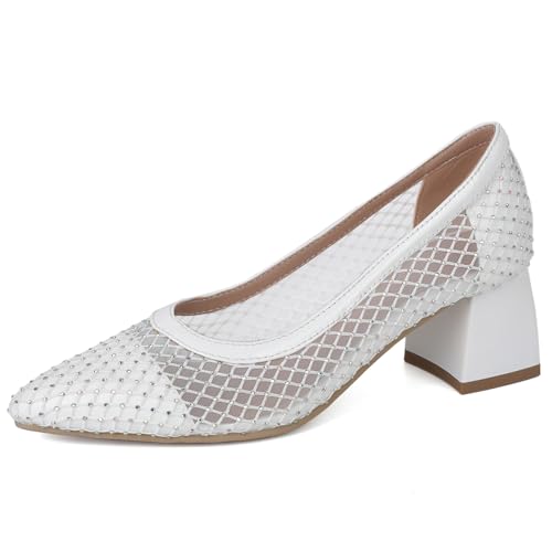 Asterisco Damen Blockieren Fersenpumps Daily Mitte Absatz Schuhe-240400 Weiß Gr 40.5 EU/42Cn Asterisco Damen Blockieren Fersenpumps Daily Mitte Absatz Schuhe-240400 Weiß Gr 40.5 EU/42Cn von Asterisco