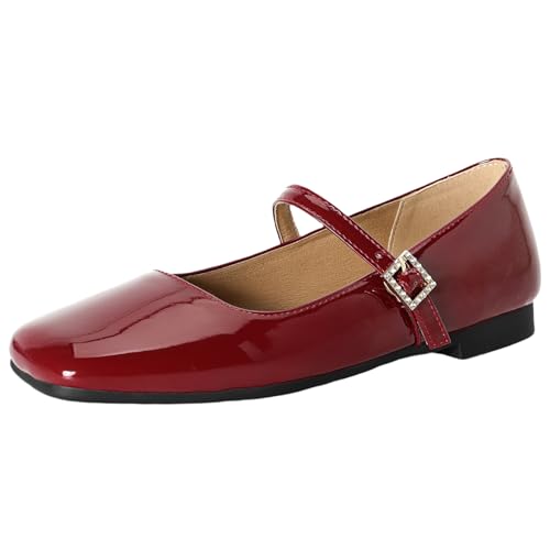 Asterisco Damen Blockieren Fersenpumps Daily Niedrige Absatz Schuhe-240357 Rot Gr 36.5 EU/37Cn von Asterisco