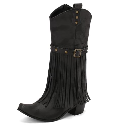Asterisco Damen Hohe Stiefel Block Mitte Absatz Reißverschluss Pointed Toe 240881 Schwarz Gr 40.5 EU/42Cn Asterisco Damen Hohe Stiefel Block Mitte Absatz Reißverschluss Pointed Toe 240881 Schwarz Gr 40.5 EU/42Cn von Asterisco