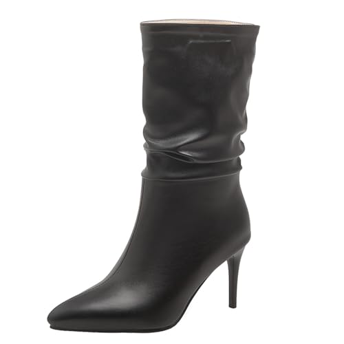 Asterisco Damen Hohe Stiefel Stiletto Höhe Ferse Ohne Verschluss Pointed Toe 240958 Schwarz Gr 44 EU/46Cn Asterisco Damen Hohe Stiefel Stiletto Höhe Ferse Ohne Verschluss Pointed Toe 240958 Schwarz Gr 44 EU/46Cn von Asterisco