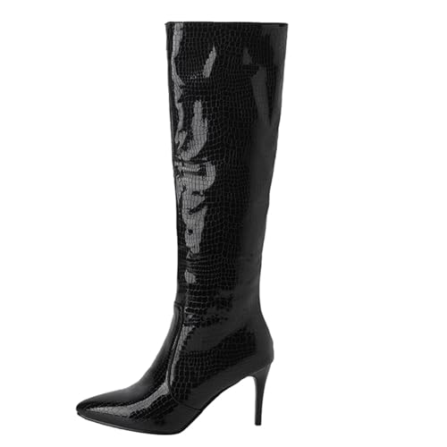 Asterisco Damen Kniehohe Stiefel Stiletto Höhe Ferse Ohne Verschluss Pointed Toe 240952 Schwarz Gr 36.5 EU/37Cn Asterisco Damen Kniehohe Stiefel Stiletto Höhe Ferse Ohne Verschluss Pointed Toe 240952 Schwarz Gr 36.5 EU/37Cn von Asterisco