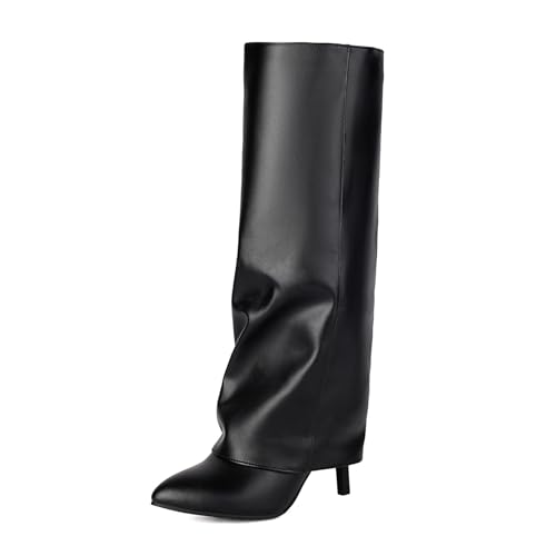 Asterisco Damen Kniehohe Stiefel Stiletto Höhe Ferse Reißverschluss Pointed Toe 240842 Schwarz Gr 40.5 EU/42Cn Asterisco Damen Kniehohe Stiefel Stiletto Höhe Ferse Reißverschluss Pointed Toe 240842 Schwarz Gr 40.5 EU/42Cn von Asterisco