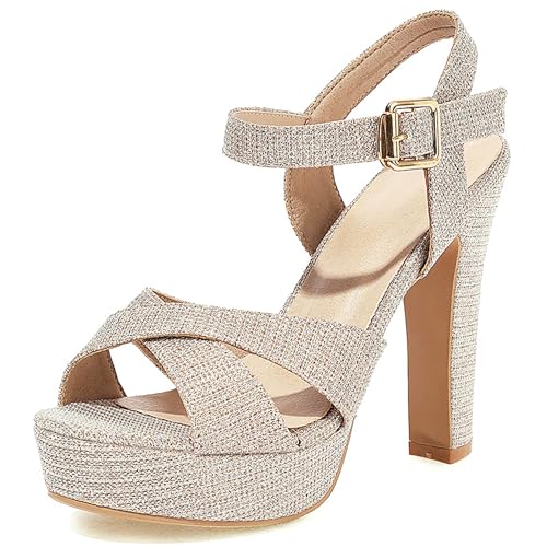 Asterisco Damen Plateau Sandals Hohen Blockabsatz Knöchelriemchen 240219 Abendschuhe Gold Gr 36.5 EU/37Cn Asterisco Damen Plateau Sandals Hohen Blockabsatz Knöchelriemchen 240219 Abendschuhe Gold Gr 36.5 EU/37Cn von Asterisco