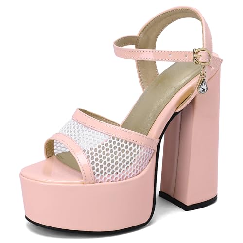 Asterisco Damen Plateau Sandals Hohen Blockabsatz Knöchelriemchen 240276 Kleid Sandales Pink Gr 36 EU Asterisco Damen Plateau Sandals Hohen Blockabsatz Knöchelriemchen 240276 Kleid Sandales Pink Gr 36 EU von Asterisco