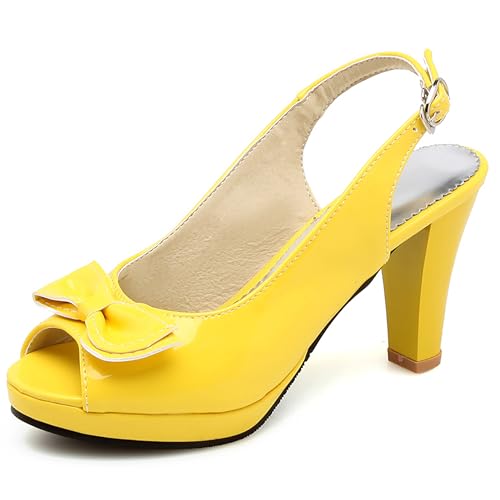 Asterisco Damen Plateau Sandals Hohen Trichterabsatz Backstrap 240226 Slingback Schuhe Gelb Gr 43 EU/45Cn Asterisco Damen Plateau Sandals Hohen Trichterabsatz Backstrap 240226 Slingback Schuhe Gelb Gr 43 EU/45Cn von Asterisco