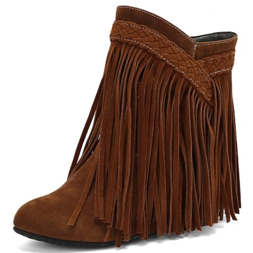 Asterisco Damen Stiefeletten Flach Ohne Verschluss Runde Zehen 240884 Gelb Gr 40 EU/41Cn von Asterisco