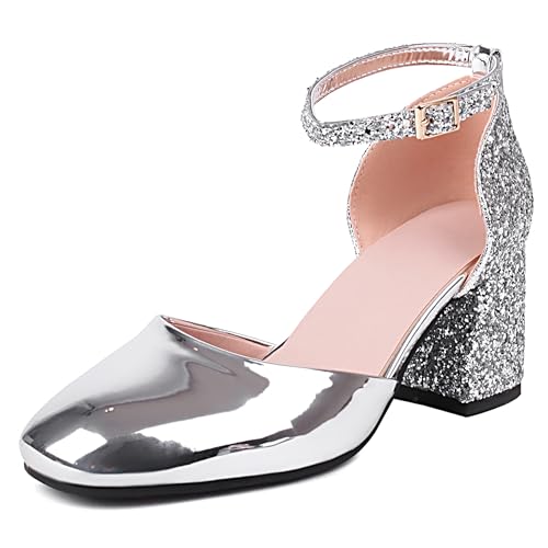 Asterisco Damensandalen Block Mitte Absatz Knöchelriemchen 240254 Glitzer Sandals Silber Gr 40.5 EU/42Cn Asterisco Damensandalen Block Mitte Absatz Knöchelriemchen 240254 Glitzer Sandals Silber Gr 40.5 EU/42Cn von Asterisco