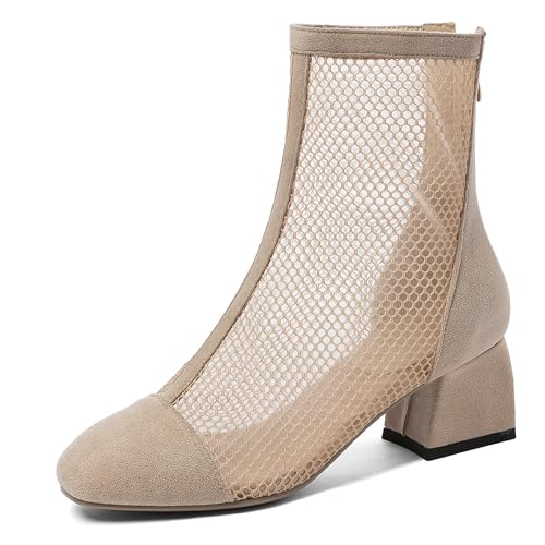 Asterisco Damensandalen Block Mitte Absatz Strapless 240429 Sandals Aprikose Gr 35 EU von Asterisco