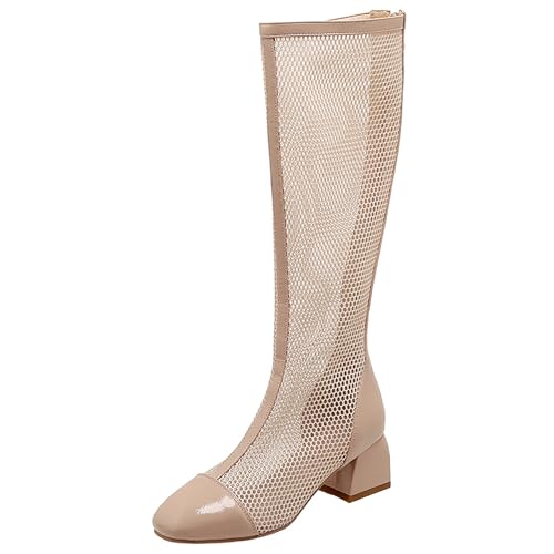 Asterisco Damensandalen Block Mitte Absatz Strapless 240430 Sandals Aprikose Gr 36 EU von Asterisco