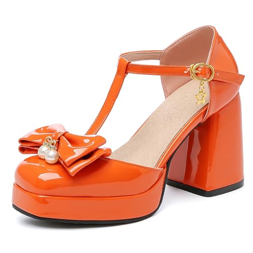 Asterisco Damensandalen Hohen Blockabsatz T-Spange 240176 Kleid Sandales Orange Gr 40.5 EU/42Cn Asterisco Damensandalen Hohen Blockabsatz T-Spange 240176 Kleid Sandales Orange Gr 40.5 EU/42Cn von Asterisco