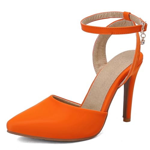 Asterisco Damensandalen Stiletto Höhe Ferse Knöchelriemchen 240258 Abendschuhe Orange Gr 40.5 EU/42Cn Asterisco Damensandalen Stiletto Höhe Ferse Knöchelriemchen 240258 Abendschuhe Orange Gr 40.5 EU/42Cn von Asterisco