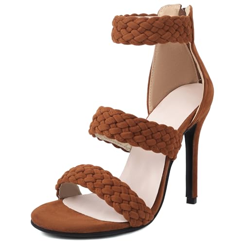 Asterisco Damensandalen Stiletto Höhe Ferse Knöchelriemchen 240310 Kleid Sandales Braun Gr 40.5 EU/42Cn Asterisco Damensandalen Stiletto Höhe Ferse Knöchelriemchen 240310 Kleid Sandales Braun Gr 40.5 EU/42Cn von Asterisco