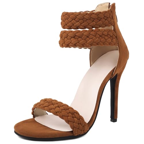 Asterisco Damensandalen Stiletto Höhe Ferse Knöchelriemchen 240311 Kleid Sandales Braun Gr 39 EU/40Cn Asterisco Damensandalen Stiletto Höhe Ferse Knöchelriemchen 240311 Kleid Sandales Braun Gr 39 EU/40Cn von Asterisco