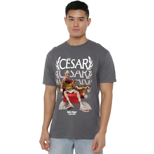 Asterix And Obelix Unisex Asterix & Obelix-César of Rome T-Shirt, Grau (Light Graphite), XL von Asterix And Obelix