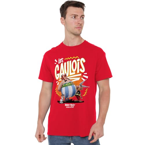 Asterix And Obelix Unisex Asterix & Obelix-The Heroic Gauls, Red T-Shirt, rot, XXL von Asterix And Obelix
