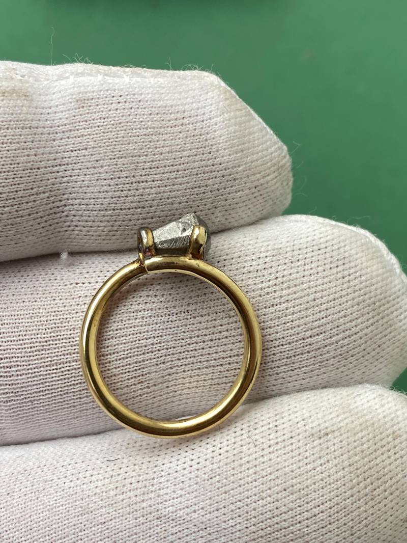 Ehering Aus Gold Und Meteorit von AsteroidWallArt