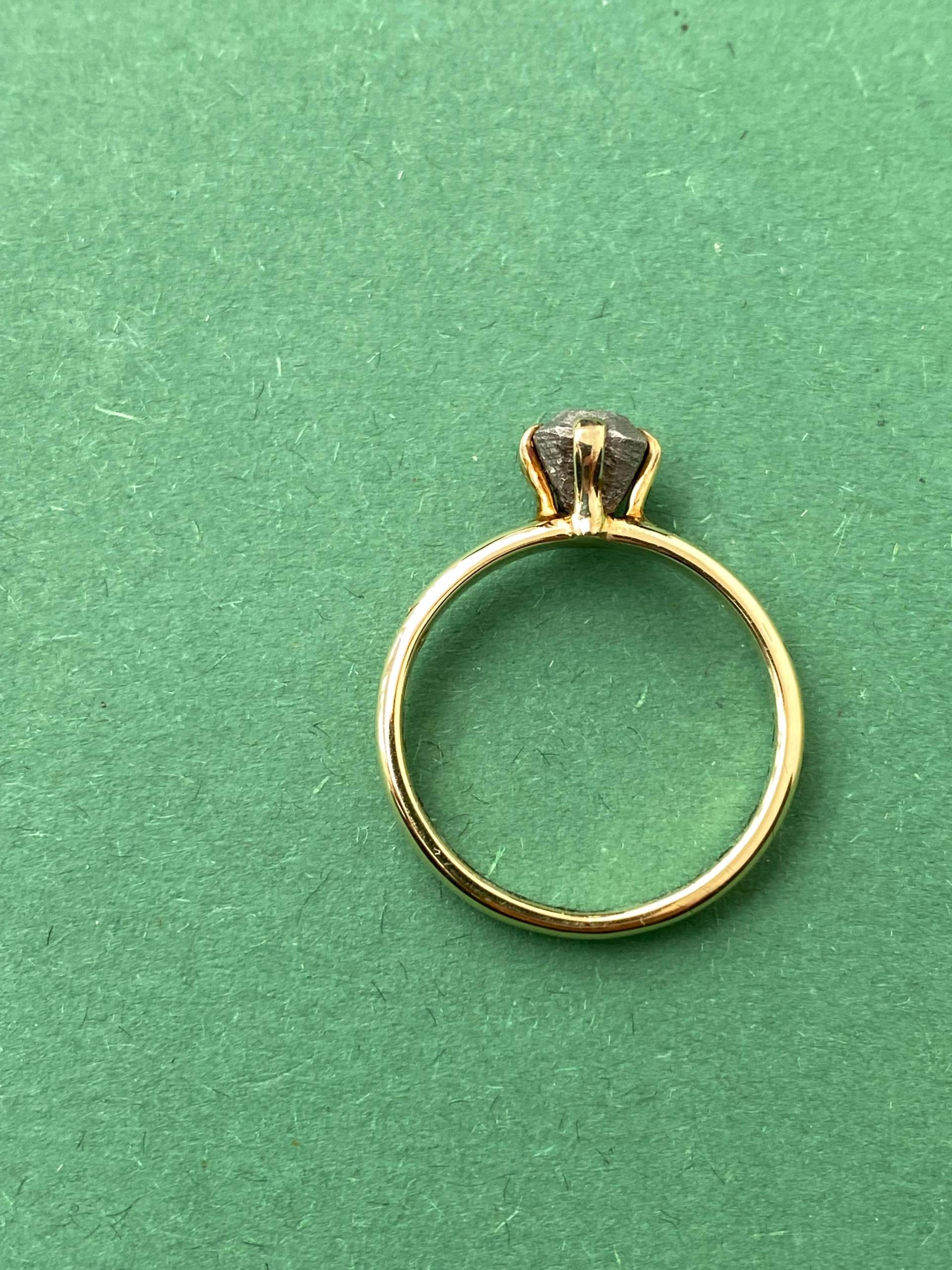 Ehering Aus Gold Und Meteorit von AsteroidWallArt