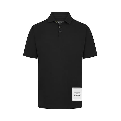 Aston Martin F1 Logo Polo Herren - Schwarz - Größe: L von Aston Martin F1