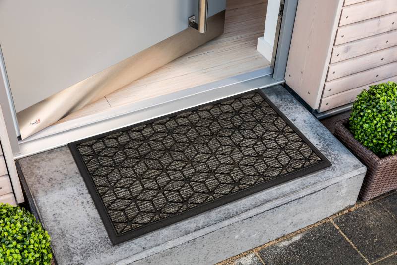 ASTRA Fußmatte "Border Graphic" rechteckig 8 mm Höhe Türmatte, Schmutzfangmatte, rutschfest, in und Outdoor von Astra