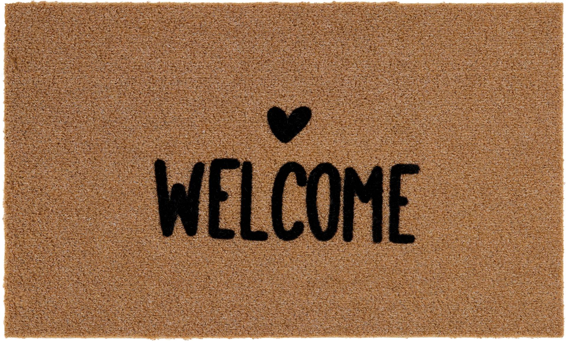 ASTRA Fußmatte "Power Flock 1" rechteckig 10 mm Höhe Türmatte mit Schriftzug, wetterfest von Astra