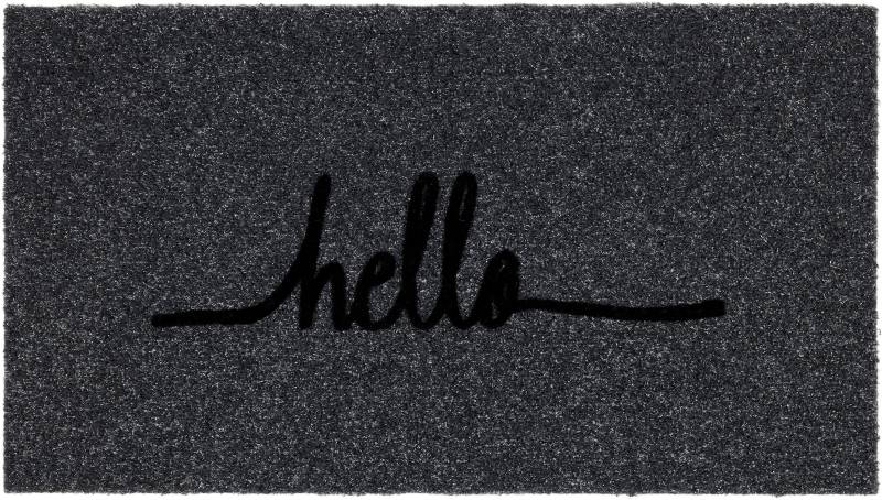 ASTRA Fußmatte "Power Flock 3" rechteckig 10 mm Höhe Flock Fussmatte, Türmatte mit Schriftzug, wetterfest von Astra