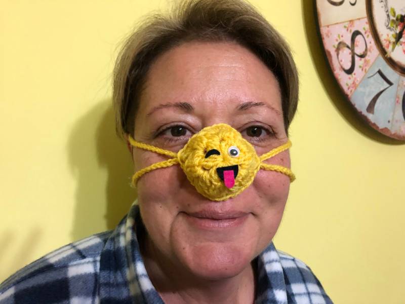 Emoji Nasenwärmer, Outdoor Nasenhut, Lustiges Weihnachtsgeschenk, Emoticon Nasenhülle, Winter Accessoires, Nasenschal, Smiley Gesicht von AstraCraftDesign