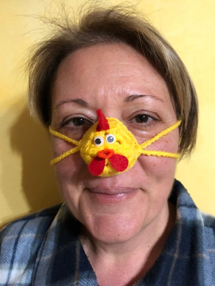 Gehäkelter Huhn Schnabel Nasenwärmer, Outdoor Nasenhut, Lustiges Weihnachtsgeschenk, Nasenabdeckung, Winteraccessoires, Nasenschal, Geschenk von AstraCraftDesign