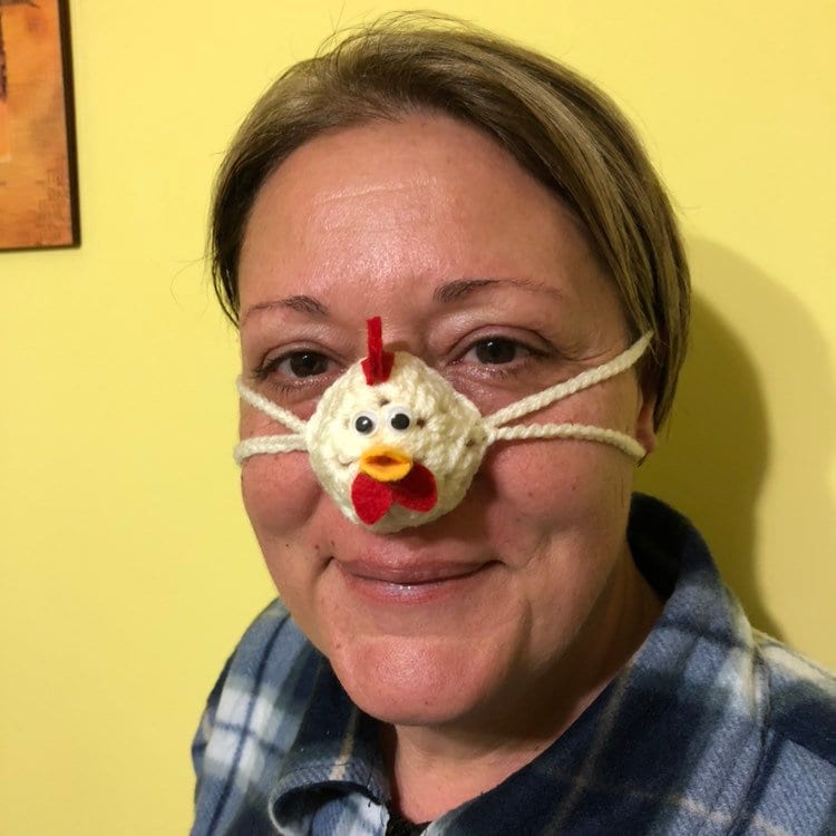 Gehäkelter Huhn Schnabel Nasenwärmer, Outdoor Nasenhut, Lustiges Weihnachtsgeschenk, Nasenabdeckung, Winteraccessoires, Nasenschal, Geschenk von AstraCraftDesign