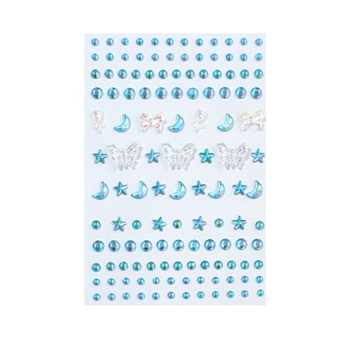 AstraGlam Strasssteine Gesicht Selbstklebende Tattoos, Glitzernde Edelsteine Für Fasching Und Party, Einfache Anwendung Und Vielseitige Nutzung Für Halloween Und Feiertage von AstraGlam