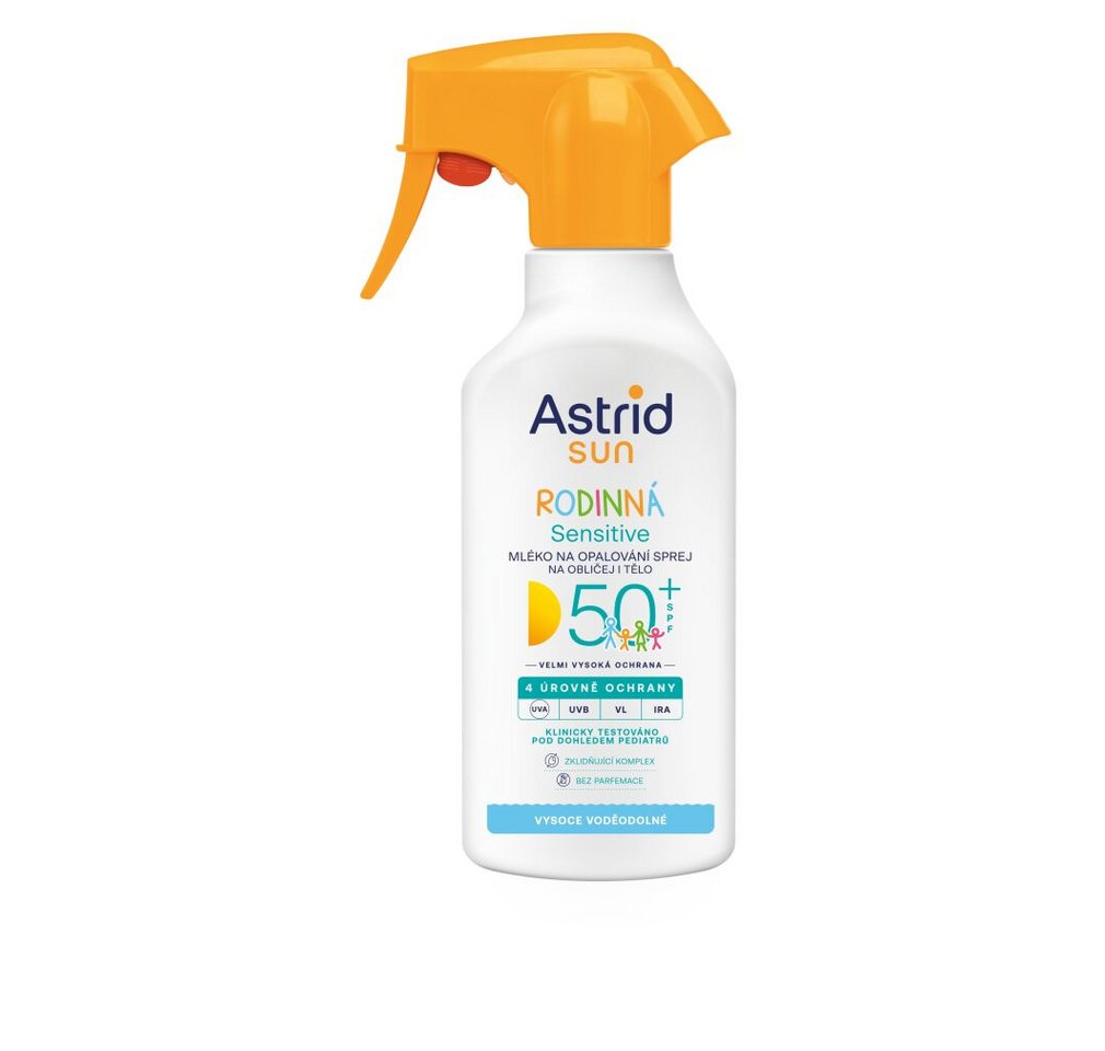 Astrid Körperpflegemittel Familien-Sonnenschutzspray Sensitive SPF 50+ 270 ml von Astrid