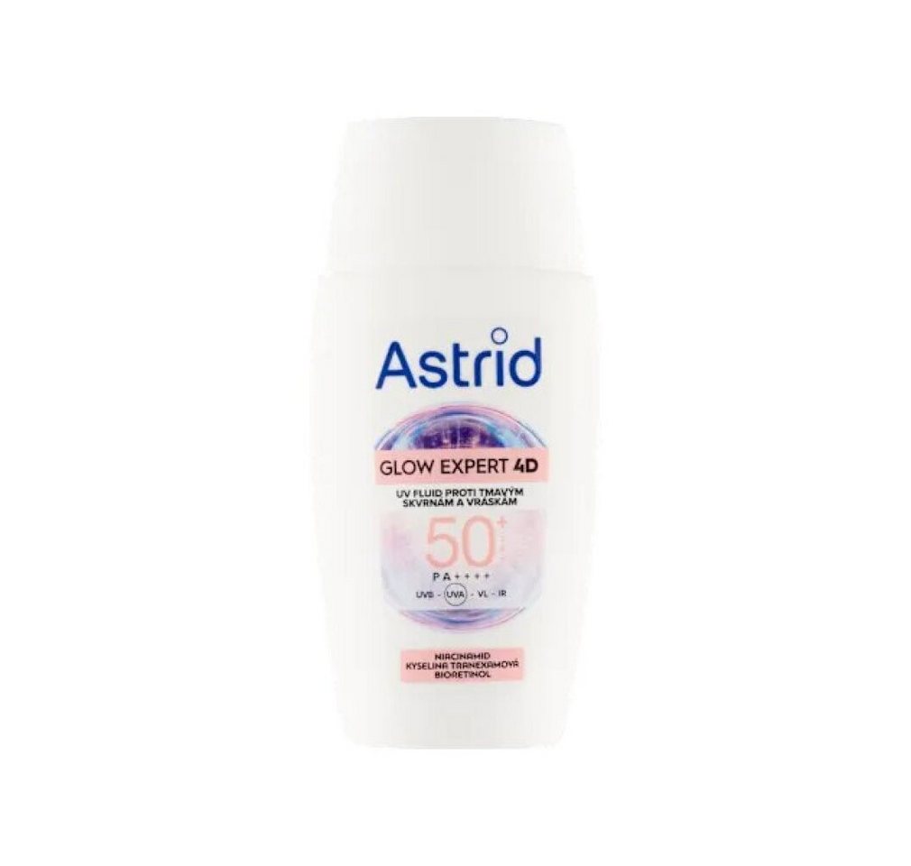 Astrid Körperpflegemittel Gesichtsfluid gegen dunkle Flecken und Falten SPF 50 Glow 4D 50ml von Astrid